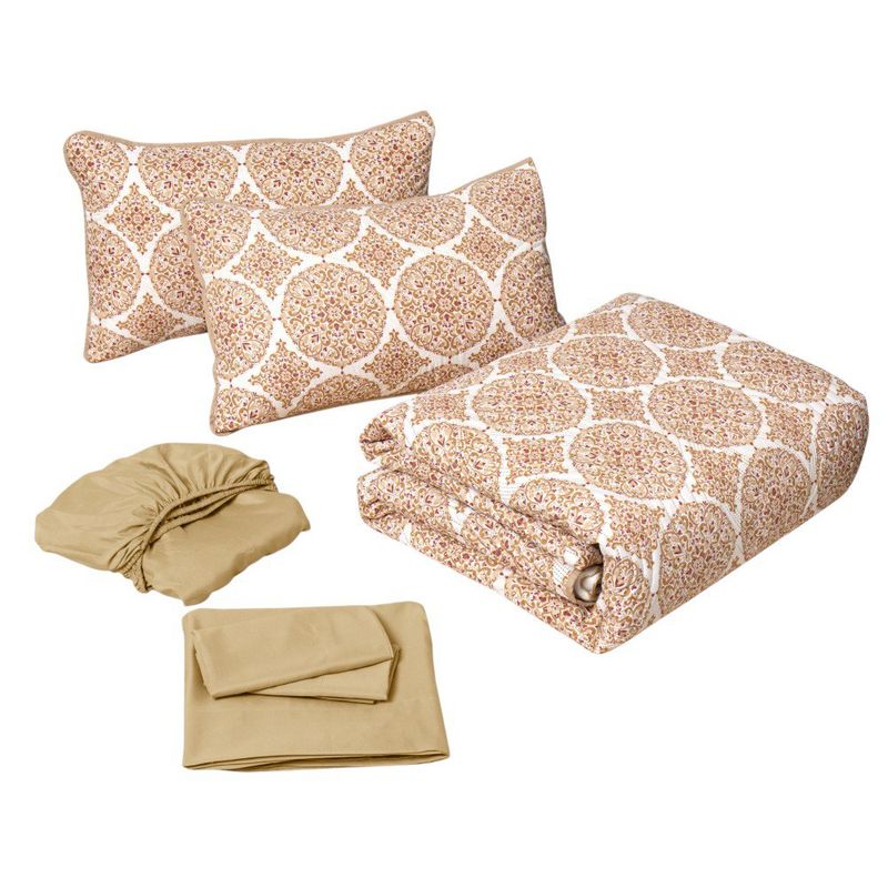 Set Cubre Sábanas 7 Pzs Queen Estampado Surtido