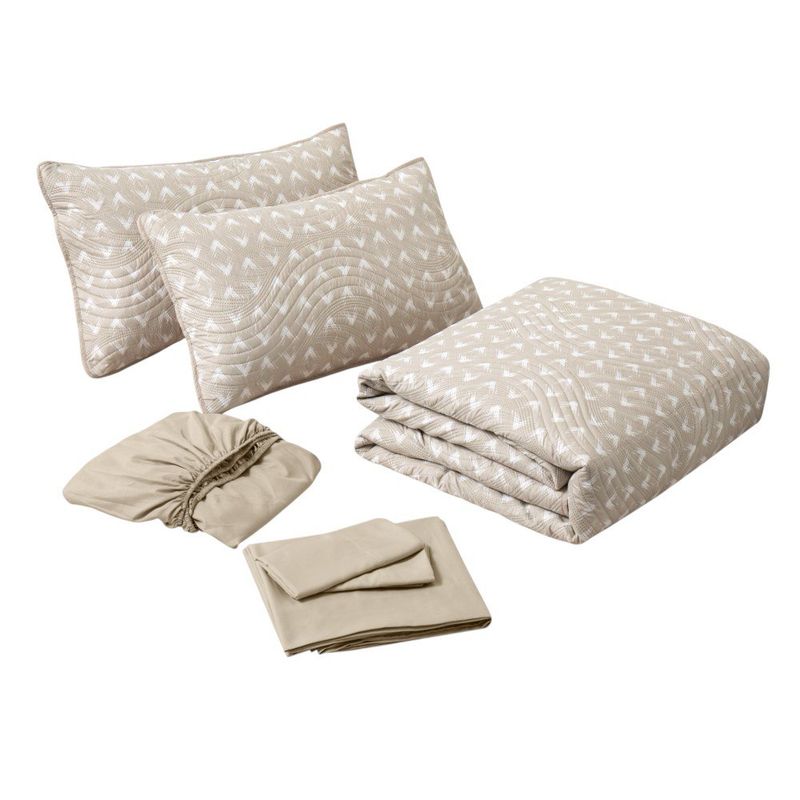 Set Cubre Sábanas 7 Pzs Queen Estampado Surtido