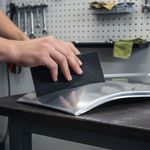 Lija de Agua Color Negro Grano 180