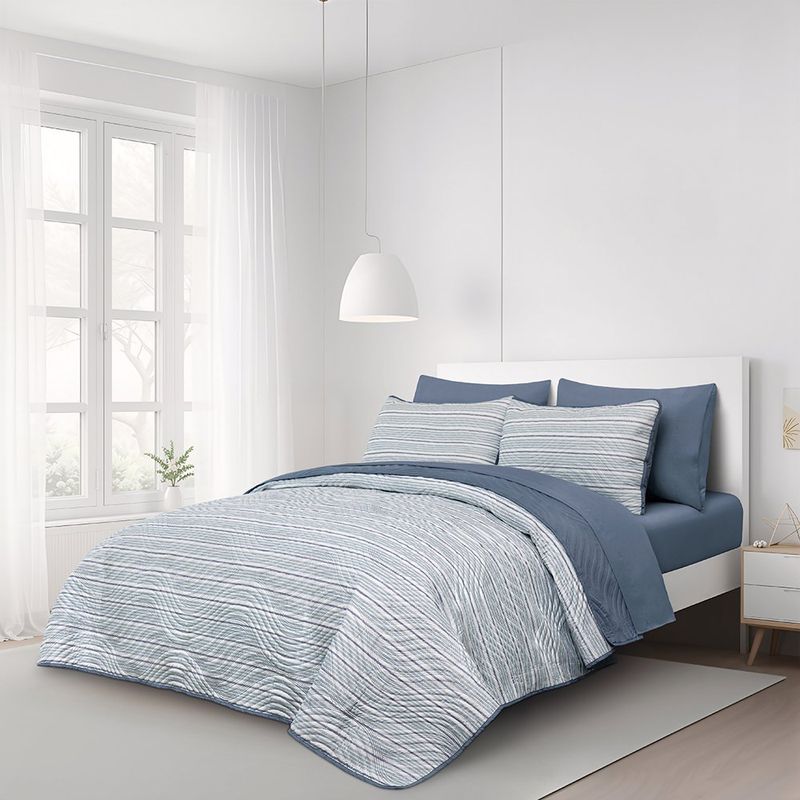 Set Cubre Sábanas 7 Pzs Queen Estampado Surtido