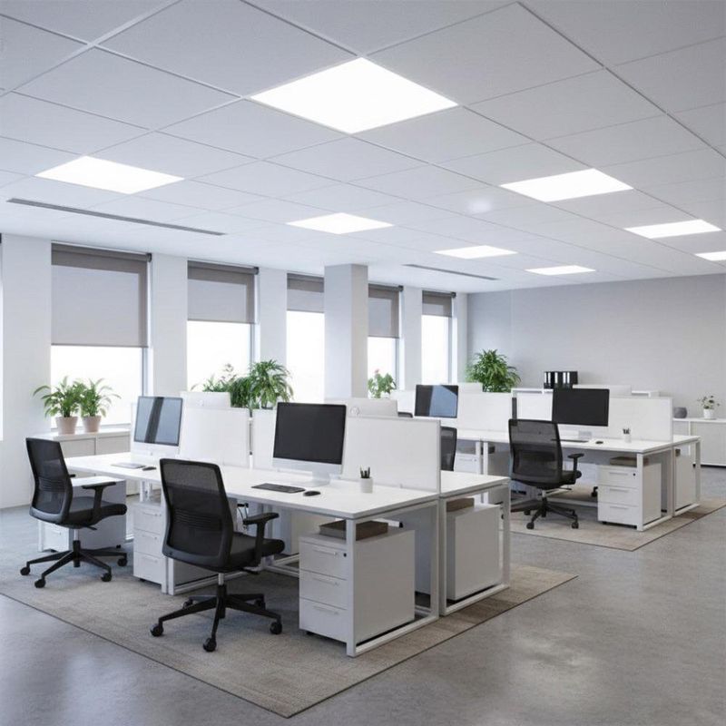 Panel LED de 40W Cuadrado Empotrable Edge-Lit Blanco Luz Fría 60 Cm