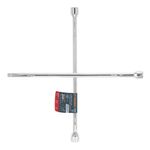Llave de Cruz tipo X de 20 Plg Pulida y Cromada