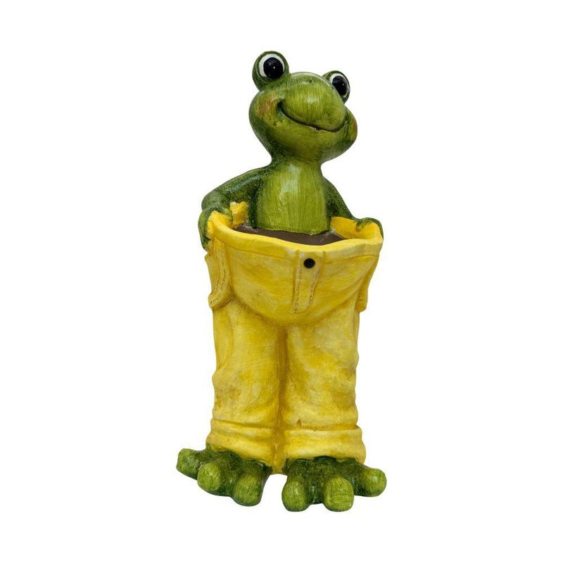 Figura Decorativa Rana con Pantalón Amarillo