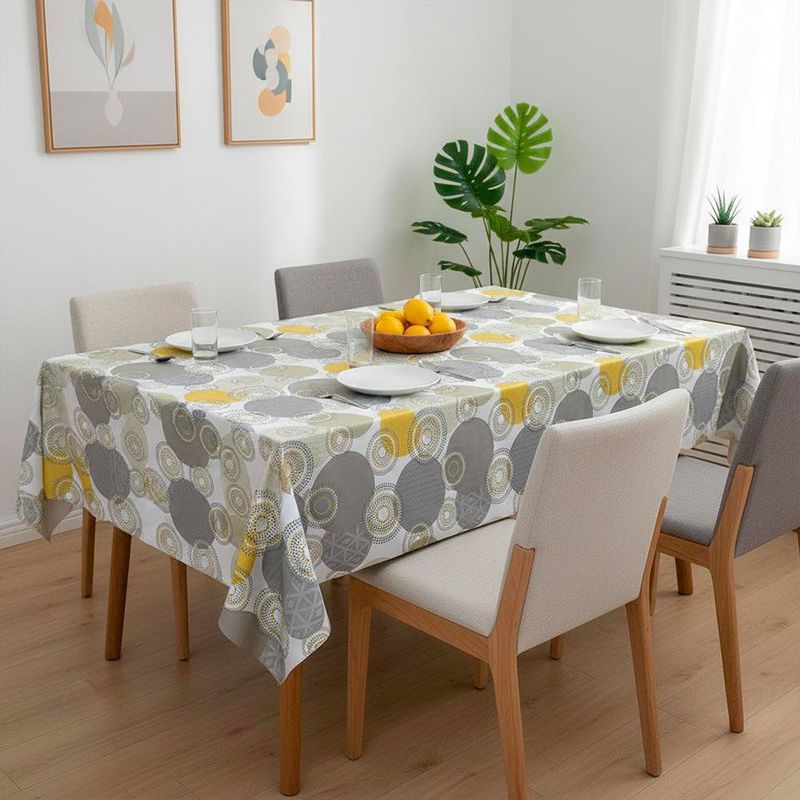 Mantel Rectangular Círculos