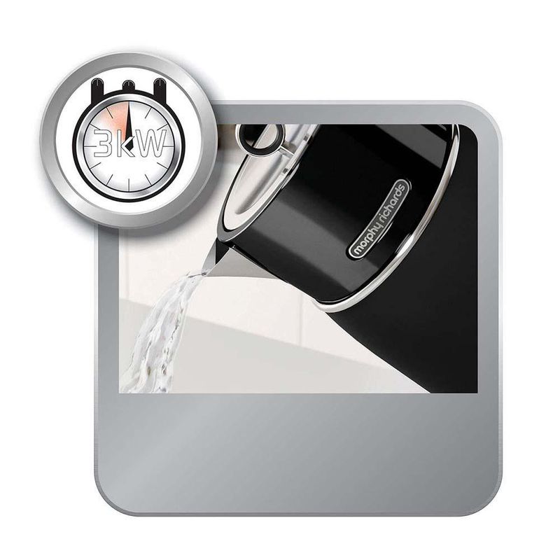 Hervidor Eléctrico Negro Signature con Acabado Brillante 1.5 L