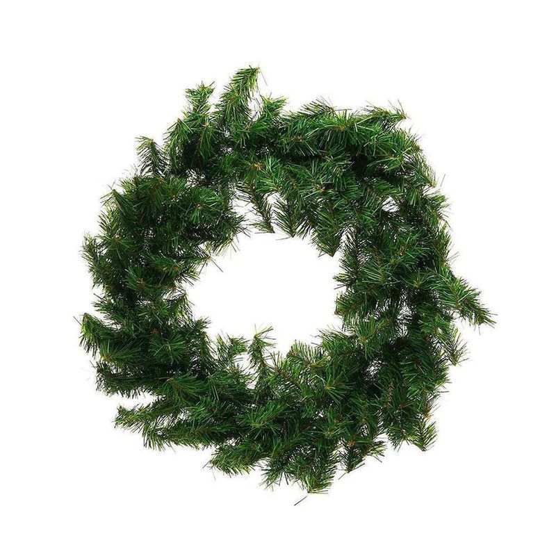 Corona Navideña Verde Clásica 25 cm