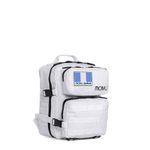 Mochila Táctica Blanca con Bolsillos Frontales