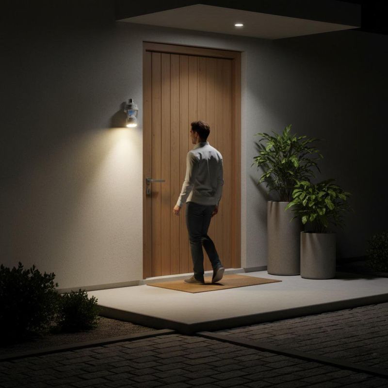 Portalámpara con Sensor de Movimiento para Techo