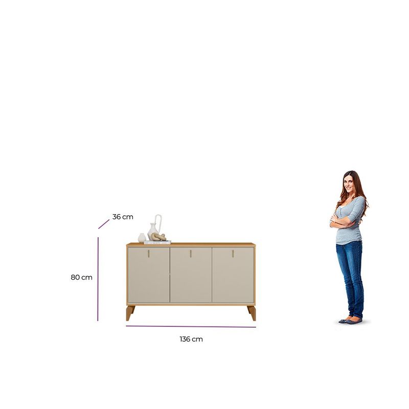 Bufetera Brisa con Puertas y Repisas Internas