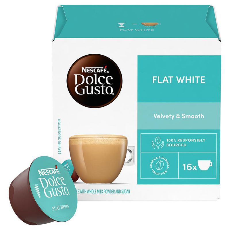 Cápsulas Dolce Gusto Flat White 16 Pzas