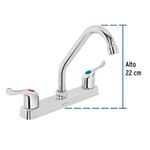 Mezcladora Lavaplatos Basic Cromo - Foset