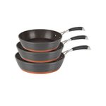 Set de Sartenes Antiadherentes Negros 3 Piezas