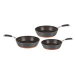 Set de Sartenes Antiadherentes Negros 3 Piezas