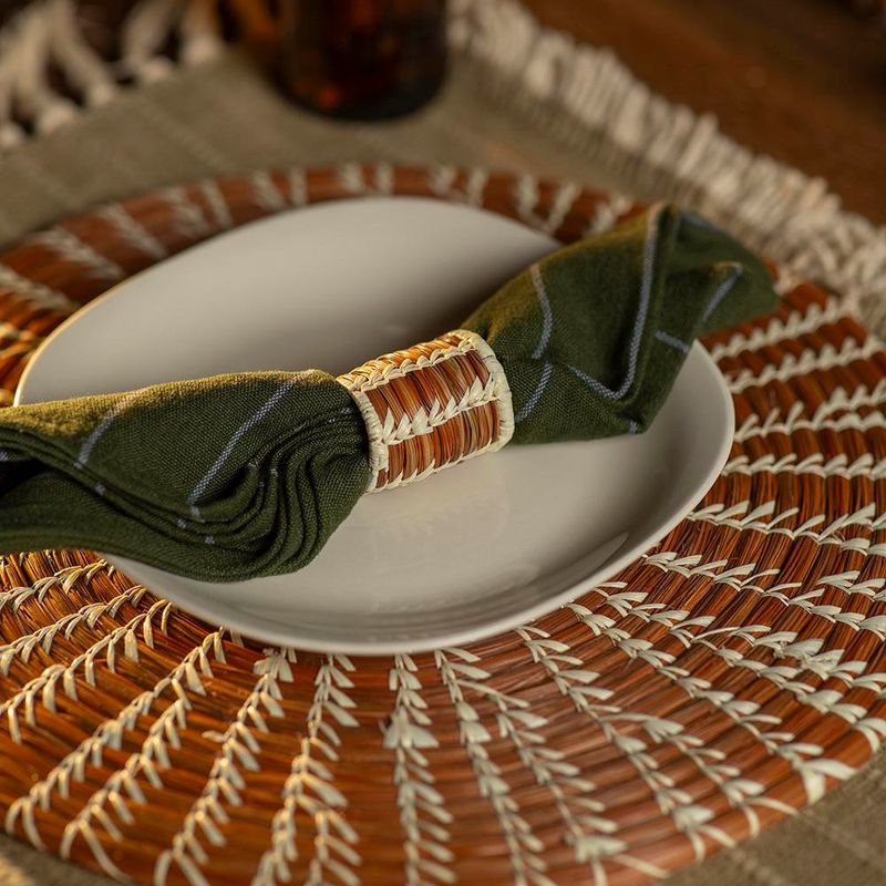 Set de 2 anillos Tubulares de Pino para Servilletas