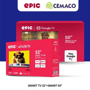 Combo de 2 Televisores Smart HD Google 50 plg y de 32 plg Whale