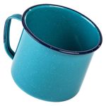 Vaso de Peltre con Recubrimiento Vitrificado de 1.2 L Color Azul Turquesa