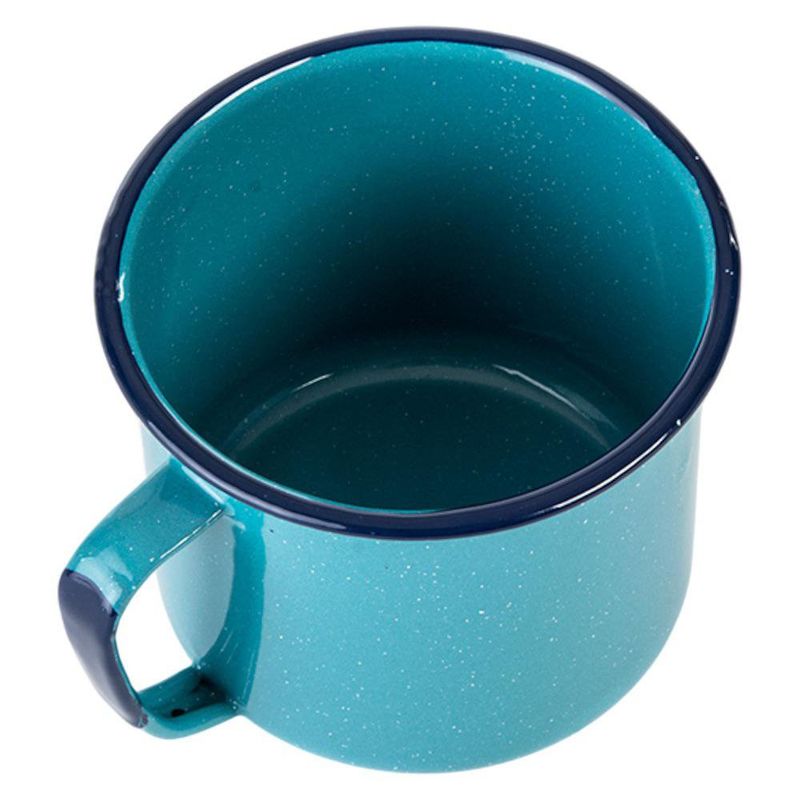 Vaso de Peltre con Recubrimiento Vitrificado de 1.2 L Color Azul Turquesa