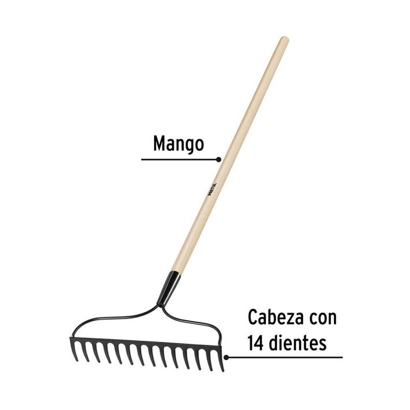 Rastrillo Jardinero de 14 Dientes