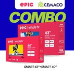Combo Smart TV 43 Plg Full HD Whale y Smart TV 40 Full HD Whale