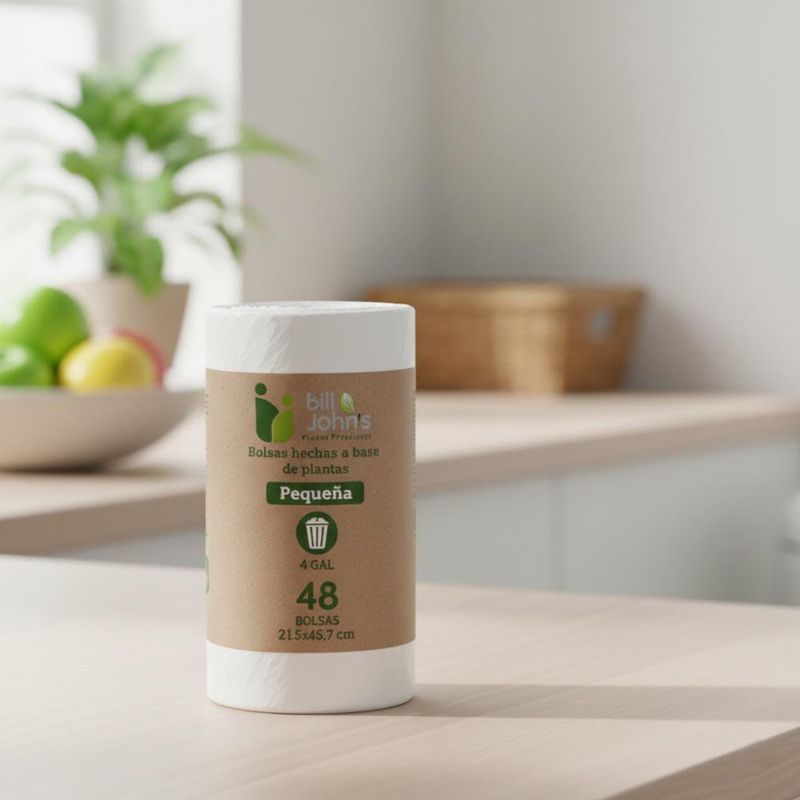 Rollo de Bolsas Biodegradables para Basura Tamaño S 48 Unidades