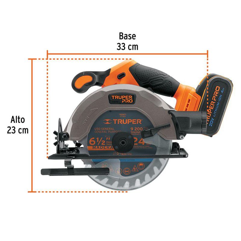Sierra Circular Inalámbrica 20 V