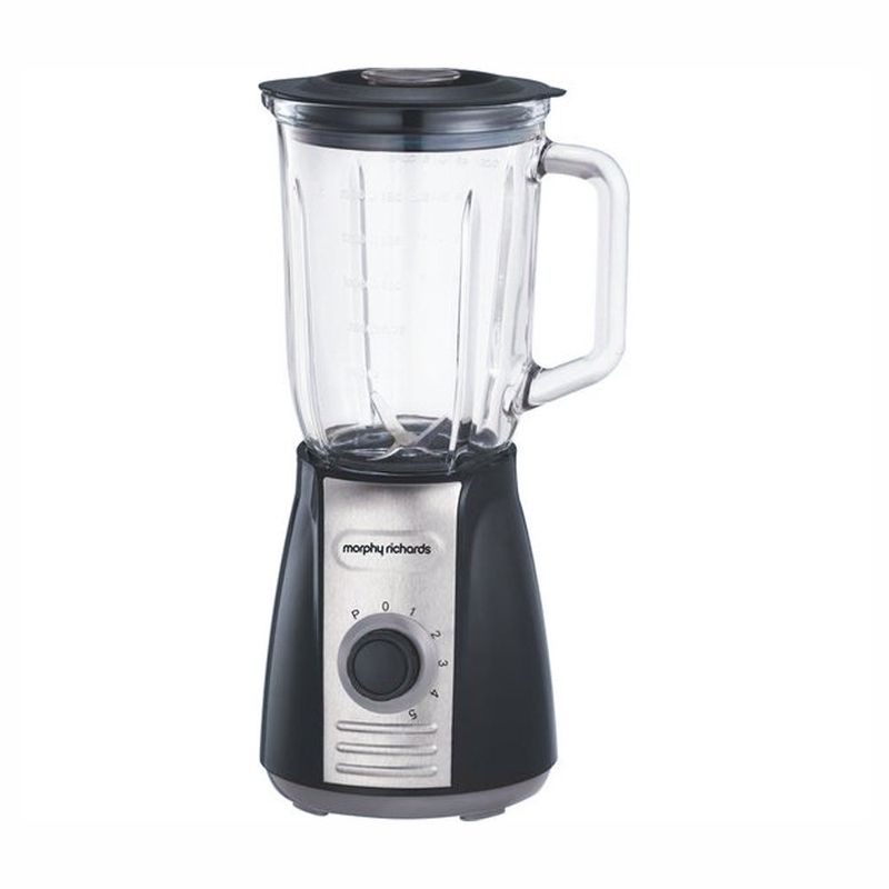 Licuadora de 5 Velocidades Color Negro con Jarra de Vidrio