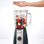 Licuadora de 5 Velocidades Color Negro con Jarra de Vidrio