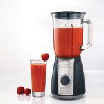 Licuadora de 5 Velocidades Color Negro con Jarra de Vidrio