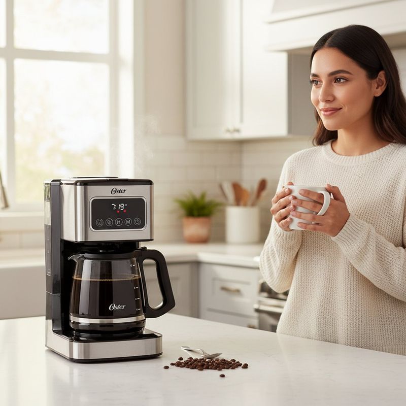 Cafetera Con Pantalla Táctil 12 Tazas