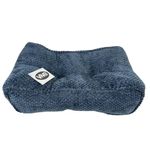 Cojín de Espalda Azul Texturizado 40 x 22 Cm