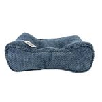 Cojín de Espalda Azul Texturizado 40 x 22 Cm