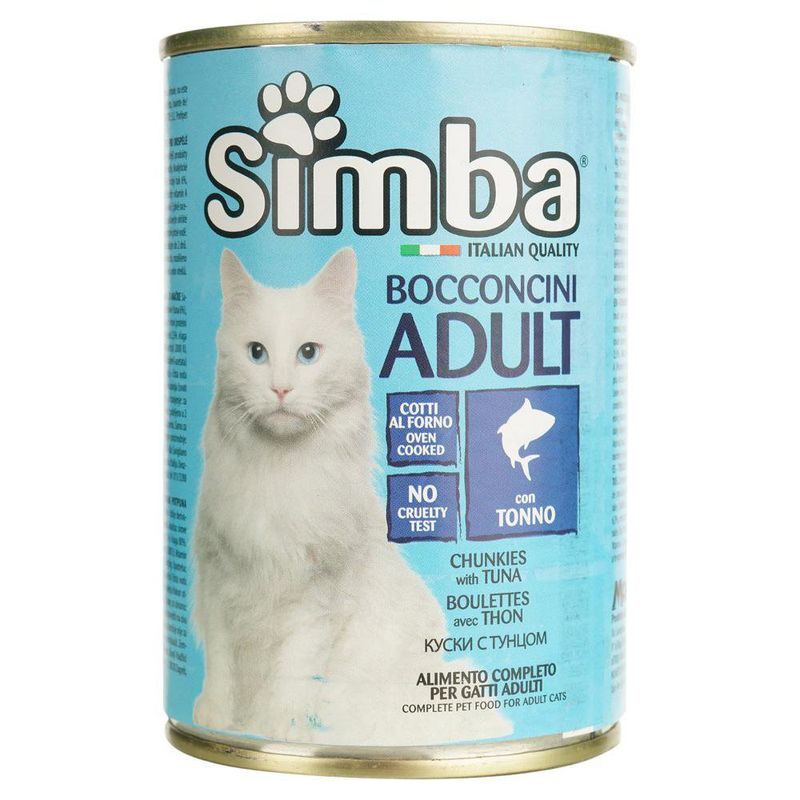 Alimento Húmedo Simba con Atún para Gato Adulto 415 G