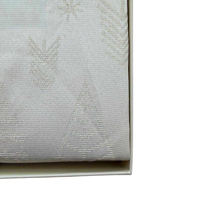 Mantel Redondo Crema con Diseño de Navidad