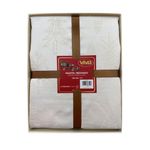 Mantel Redondo Crema con Diseño de Navidad