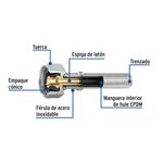 Manguera Flexible de Acero Inoxidable para Sanitario 50 Cm