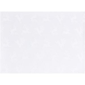 Individual Navideño Crema Rectangular