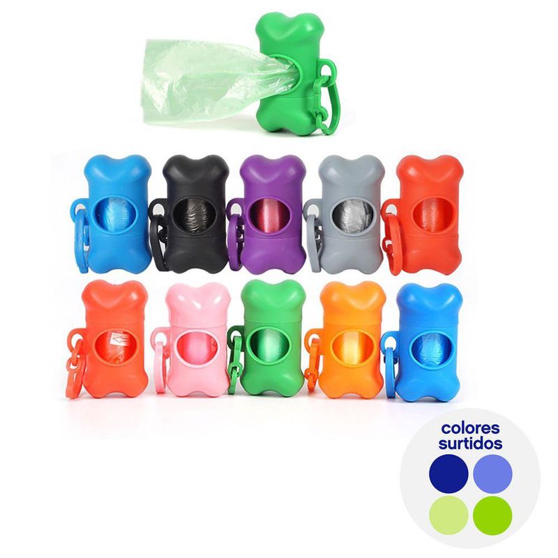 Porta Bolsas Diamond Vision Diseño Hueso Colores Surtidos