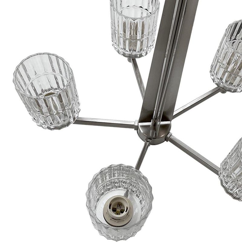 Lámpara de Colgar Níquel Satinado 5 Luces