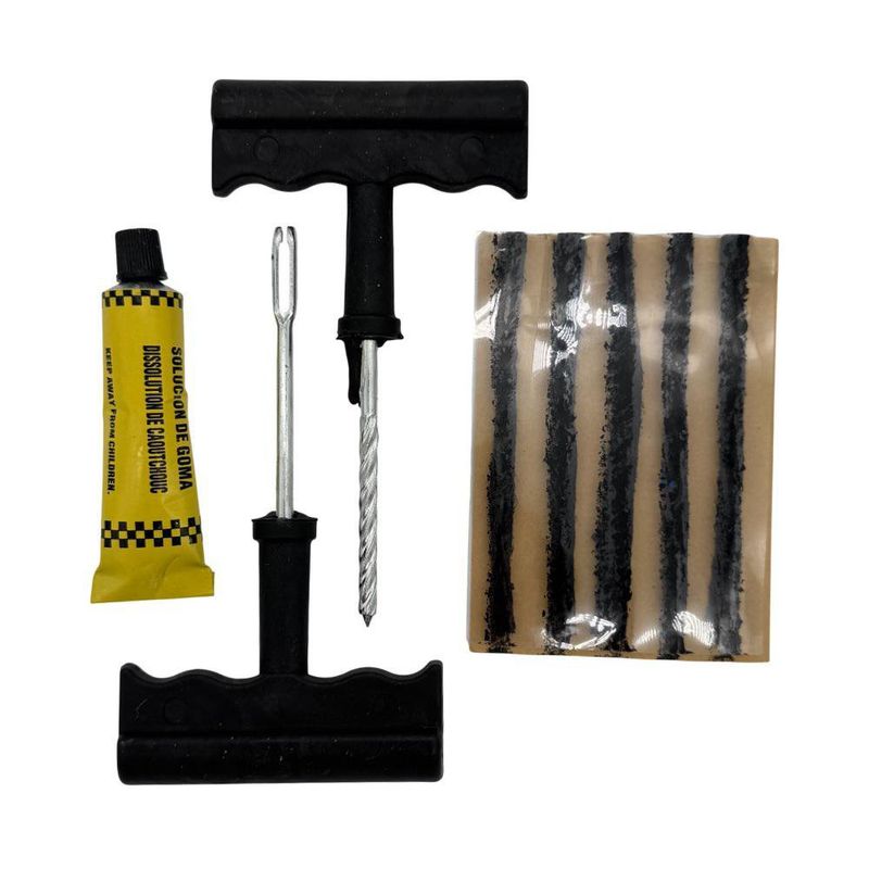 Kit de Reparación para Llanta con Accesorios de Gomería