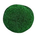 Cojín Navideño Redondo con Brillos Verde