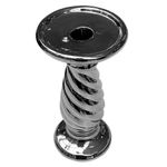 Portavela Plateado Decorativo Mediano 20.5 cm