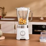 Licuadora de 5 Velocidades con Jarra de Vidrio y Accesorio para Triturar