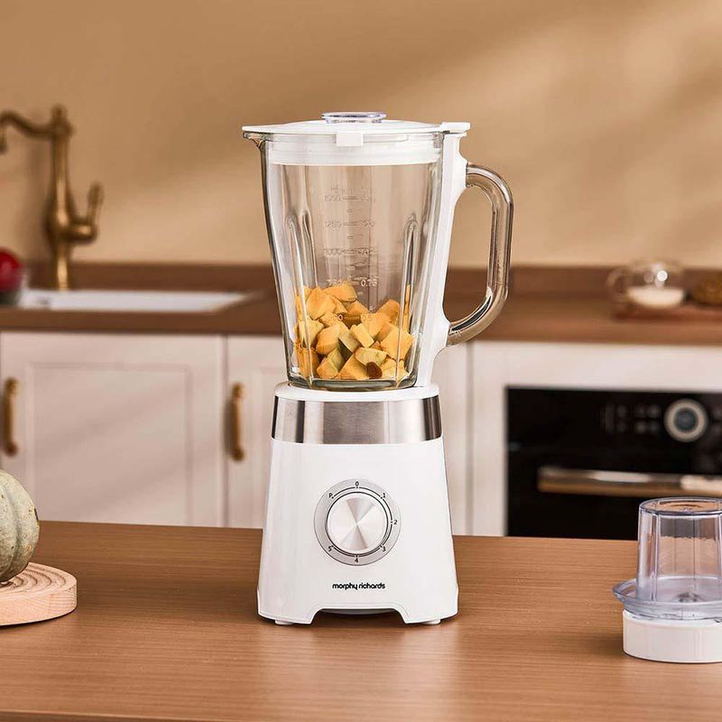 Licuadora de 5 Velocidades con Jarra de Vidrio y Accesorio para Triturar