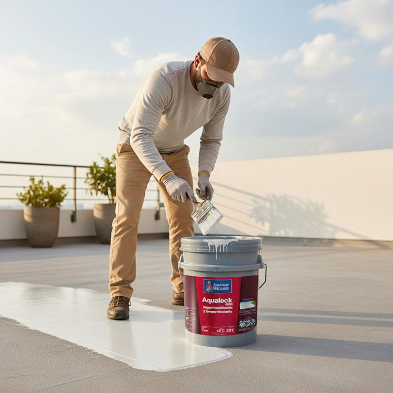 Impermeabilizante Aqualock 8000 Mate Base Ultra Deep 5 Gal