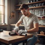 Lija Tela Esmeril Grano 50 Color Rojo