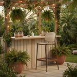 Silla Gres Beige y Café