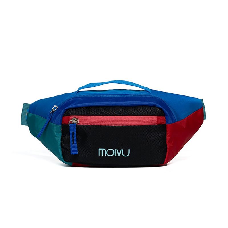 Cangurerita Deportiva Molvu de 1.5 L para Running y Uso Diario Color Negro y Rojo