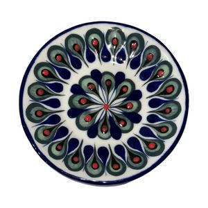 Plato Redondo Artesanal Gotas para Té o Postre