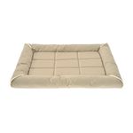 Cama para Perro Rectangular Acolchada Beige Talla M