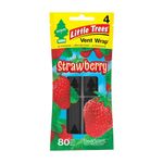 Aromatizante Vent Wrap Little Trees Fresa 4 Pzas.